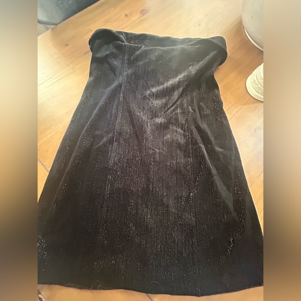 Urban Social Shimmering Black Strapless Dress - Picture 2 of 10